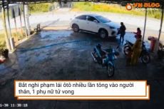 Bắt nghi phạm lái ôtô nhiều lần tông vào người thân, 1 phụ nữ tử vong