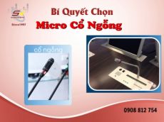 Bí quyết lựa chọn micro cổ ngỗng hoàn hảo cho thuyết trình và hội nghị