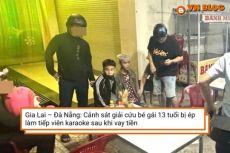 Cảnh sát giải cứu bé gái 13 tuổi bị ép làm tiếp viên karaoke