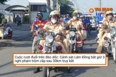 Cảnh sát Lâm Đồng bắt giữ 3 nghi phạm trộm cắp sau 30km truy bắt