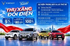 Chương trình Thu xăng đổi điện VinFast Tây Ninh tại Vincom ngày 24-25/10
