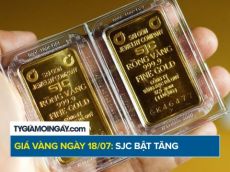 Giá vàng hôm nay 18/7/2026: SJC bật tăng 900.000 đồng/lượng