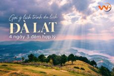 Gợi ý lịch trình du lịch Đà Lạt 4 ngày 3 đêm hợp lý