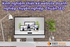 Kinh nghiệm thiết kế website doanh nghiệp chuyên nghiệp- Chuẩn SEO