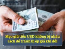 Mẹo giữ tiền USD không bị nhàu rách để tránh bị ép giá khi đổi