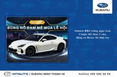 Subaru BRZ trắng, Coupe thể thao 2 cửa, động cơ Boxer lái thật tay