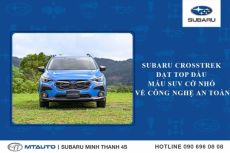 Subaru Crosstrek đạt top đầu mẫu SUV cỡ nhỏ về công nghệ an toàn