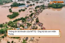 Thông tin tài khoản của MTTQ - Ủng hộ bà con miền Trung