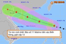 Tin tức mới nhất: Bão số 11 Matmo tiến vào Biển Đông, giật cấp 13